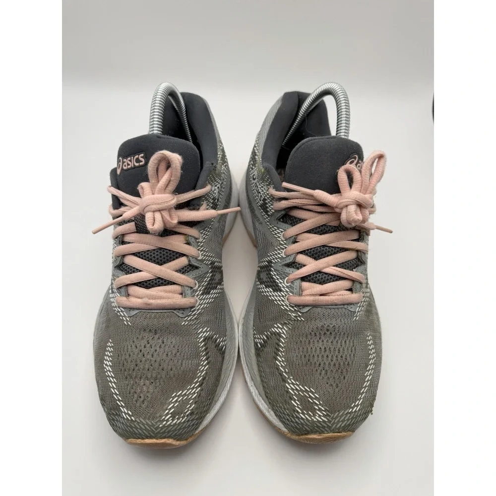 ASICS GEL-Nimbus 20 Running Shoes Women's Size 8 Gray Pink Athletic Sneakers
